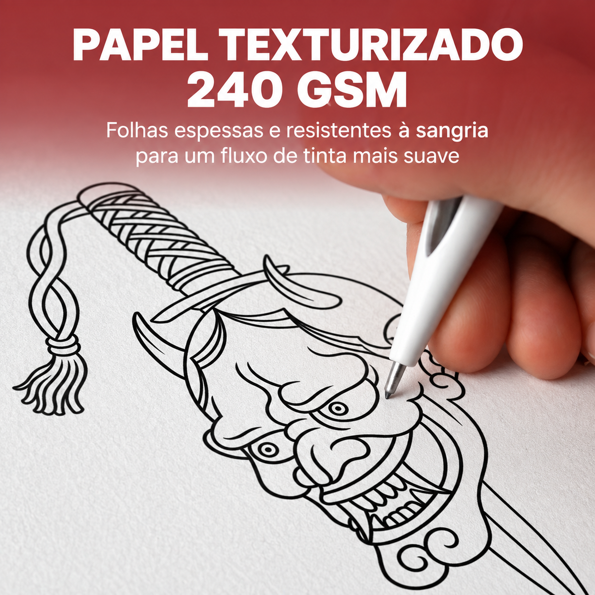 Livro de Colorir de Tatuagem Tradicional Japonesa